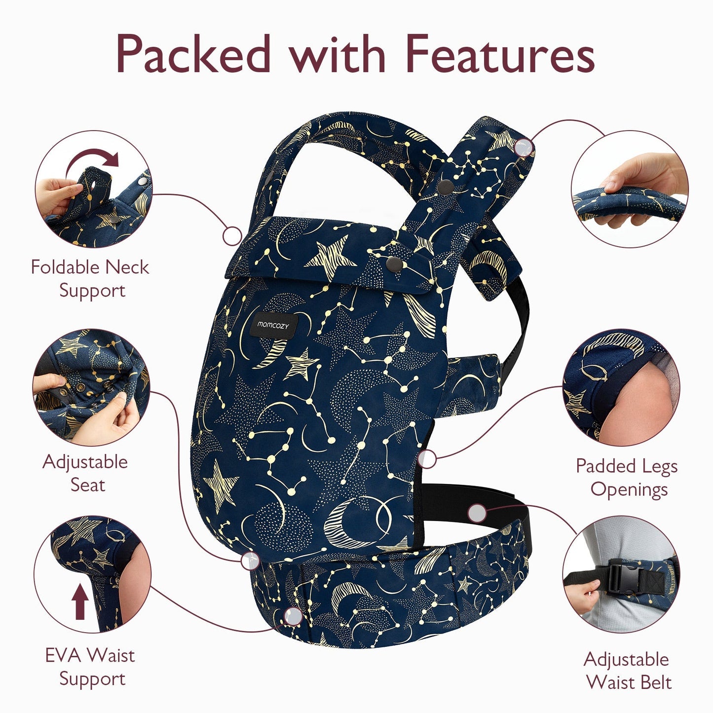 PureHug Baby Carrier - Ergonomic Cozy & Lightweight