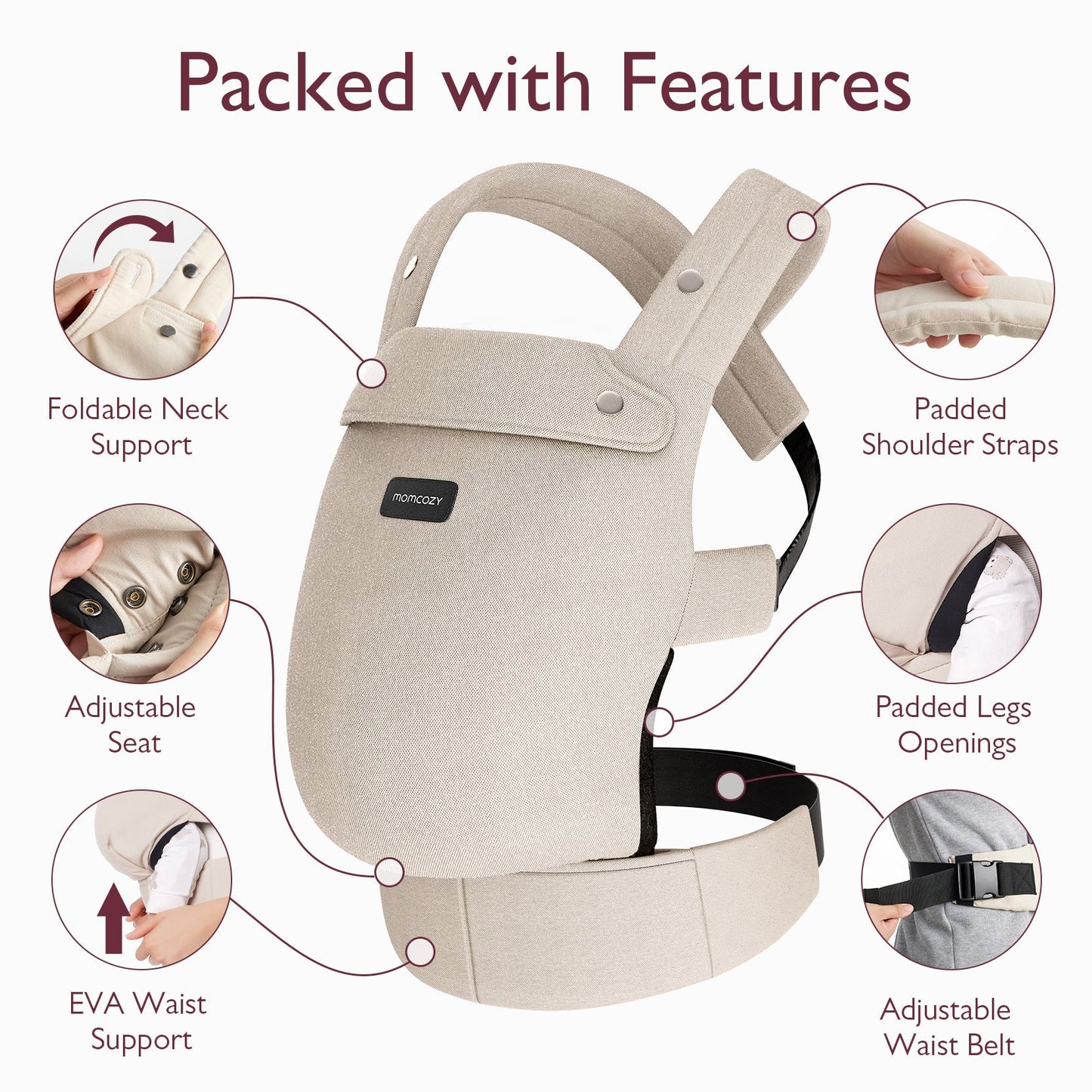PureHug Baby Carrier - Ergonomic Cozy & Lightweight