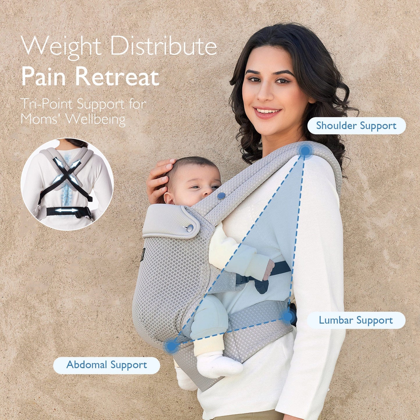 PureHug Baby Carrier - Ergonomic Cozy & Lightweight