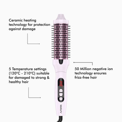 Brosse soufflante thermique rose