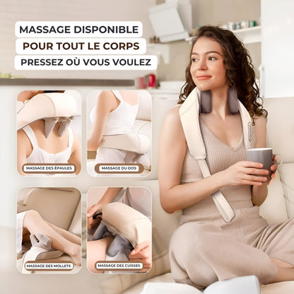 Massagy™ – Masseur cervical et épaules avec chaleur